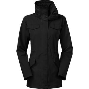 THE NORTH FACE | M | Romera Rain Weather Shell Long Hooded Zip Tech Jacket